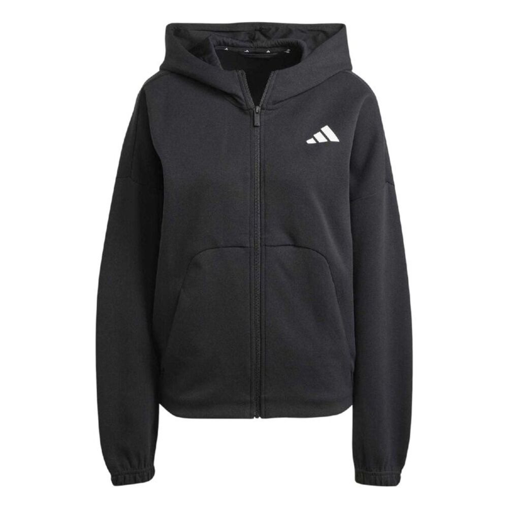 Adidas Womens/Ladies Sportswear Future Icons Logo Full Zip Hoodie / Black